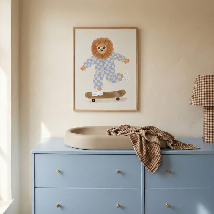 Skater Lion Print