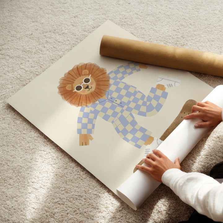 Skater Lion Print