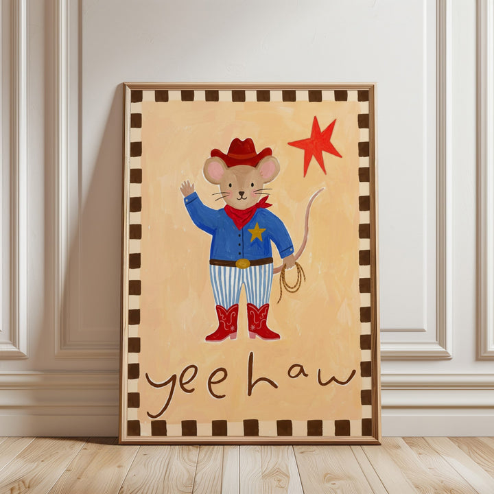 Yee Haw Mouse Print