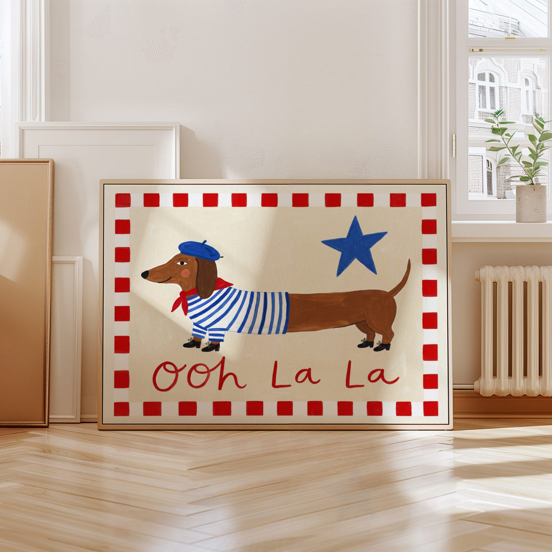 Ooh La La Dachshund Print