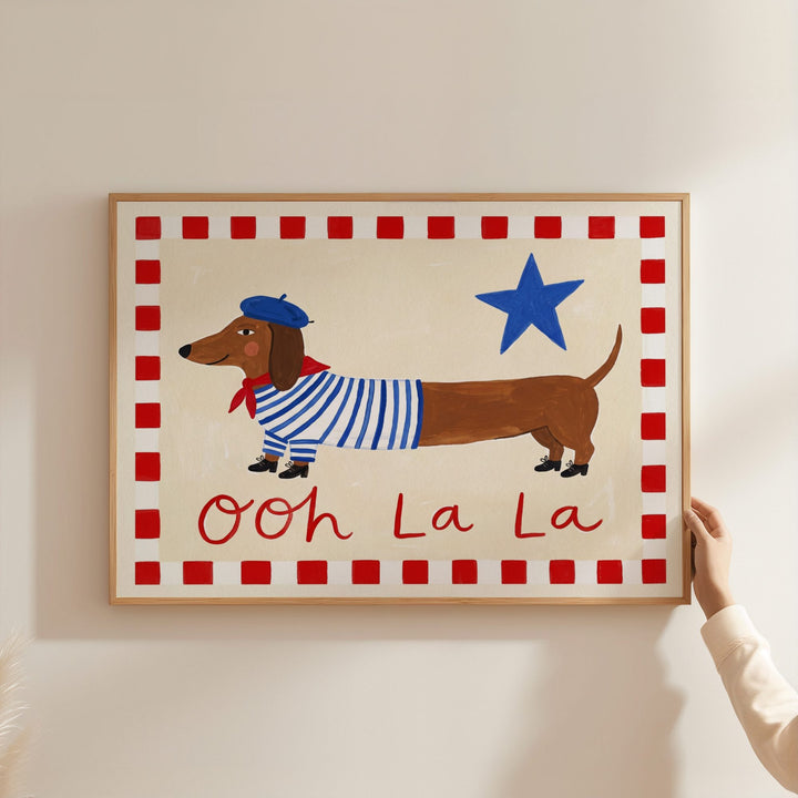 Ooh La La Dachshund Print
