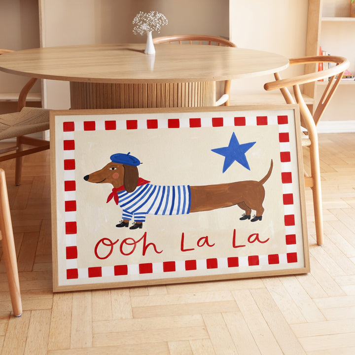 Ooh La La Dachshund Print