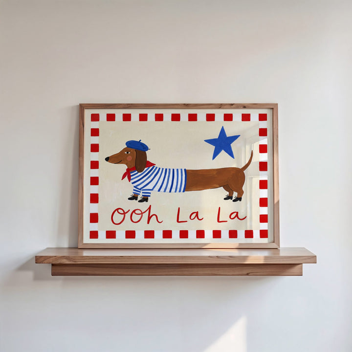 Ooh La La Dachshund Print