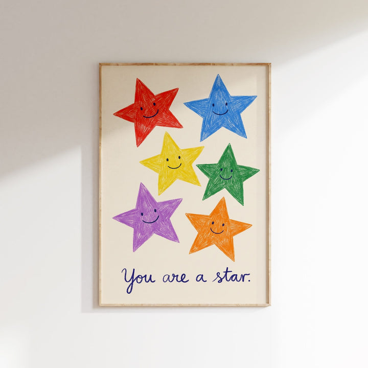 You Are a Star (Cream) Print