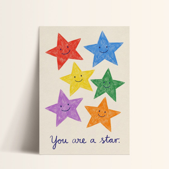 You Are a Star (Cream) Print