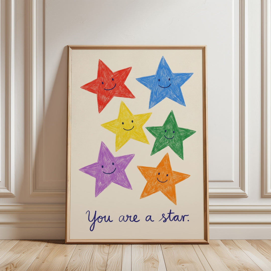 You Are a Star (Cream) Print