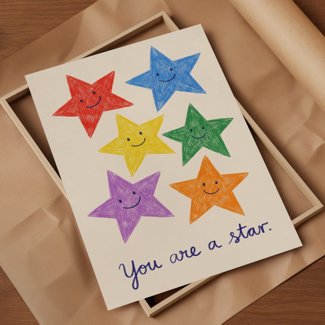 You Are a Star (Cream) Print