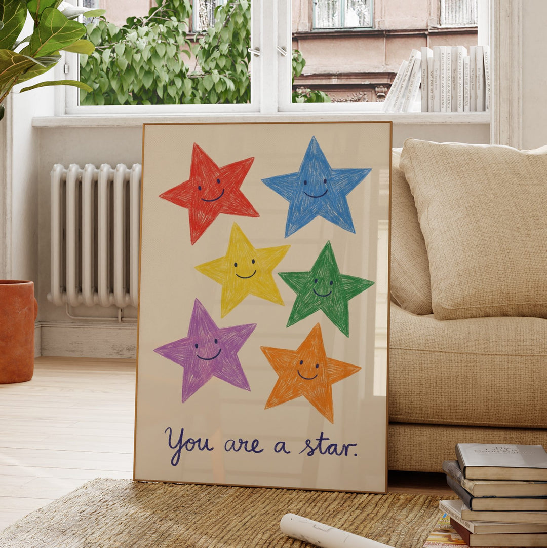 You Are a Star (Cream) Print