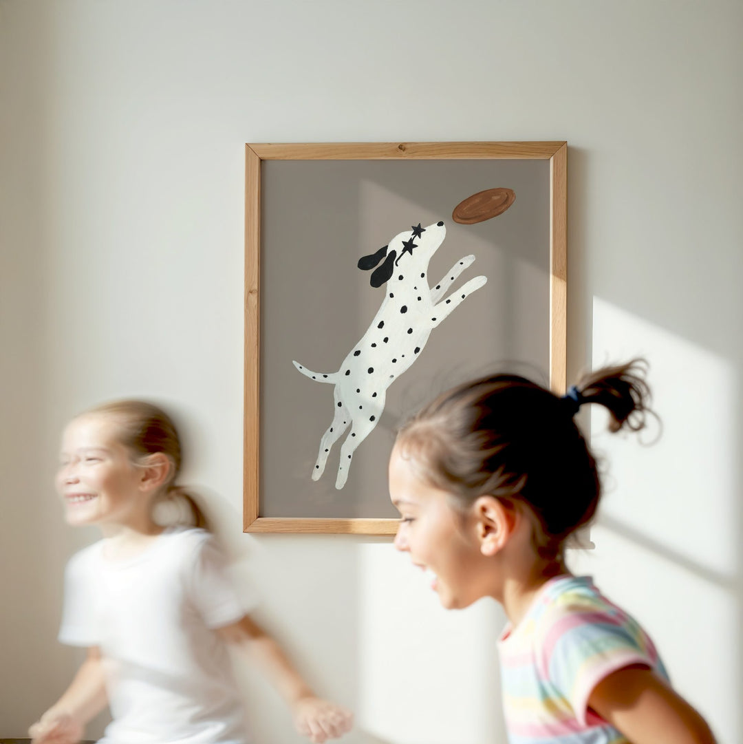 Football Dalmatian Print
