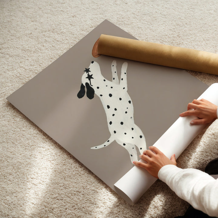Football Dalmatian Print