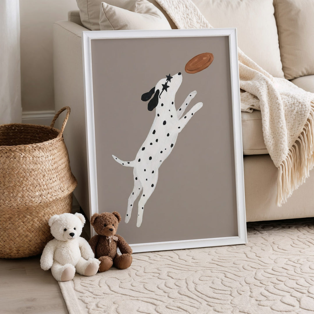 Football Dalmatian Print