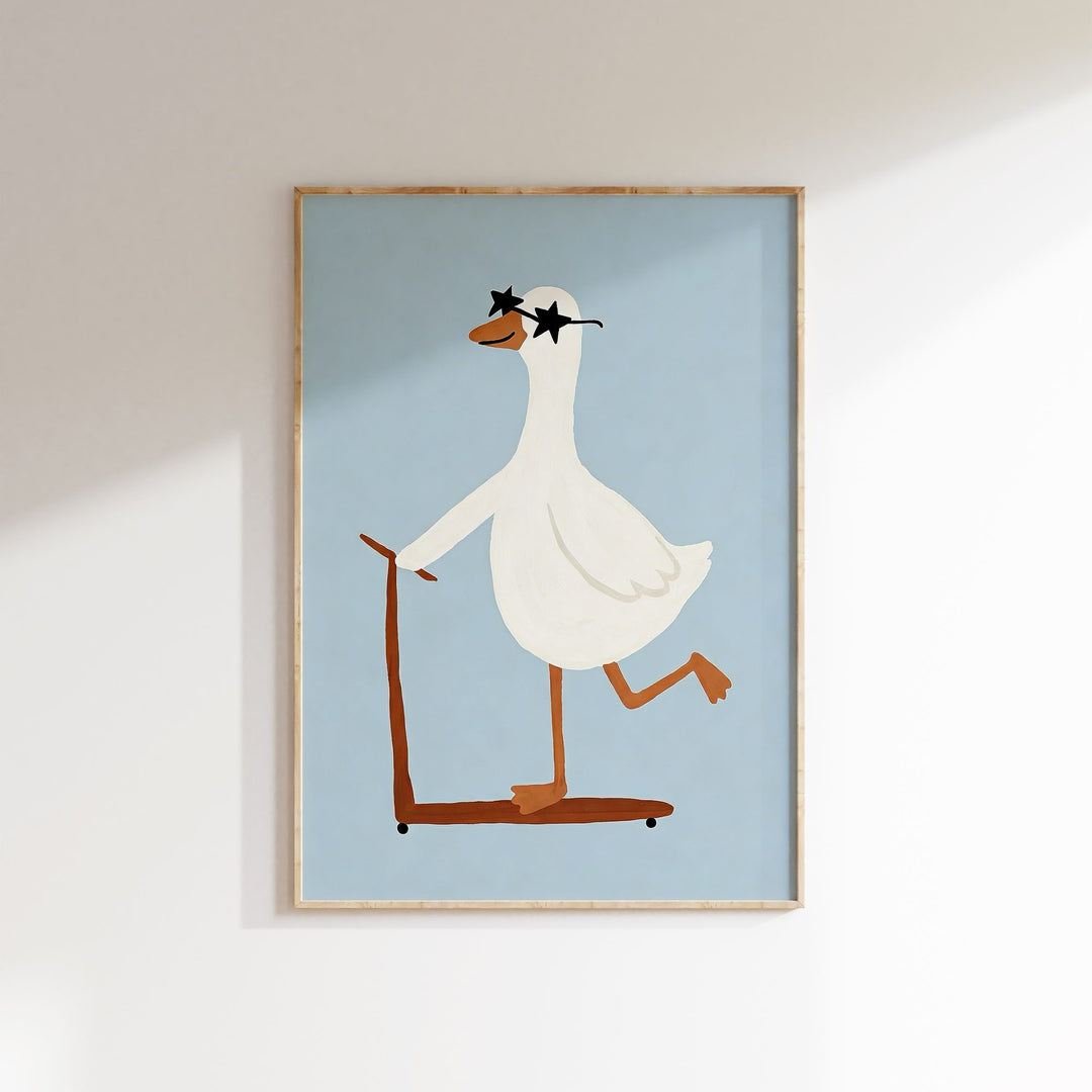 Scooter Goose Print