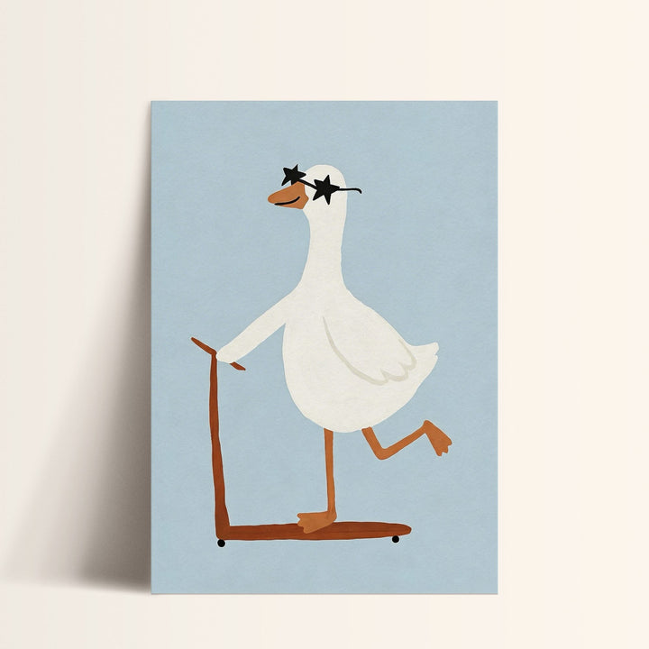 Scooter Goose Print