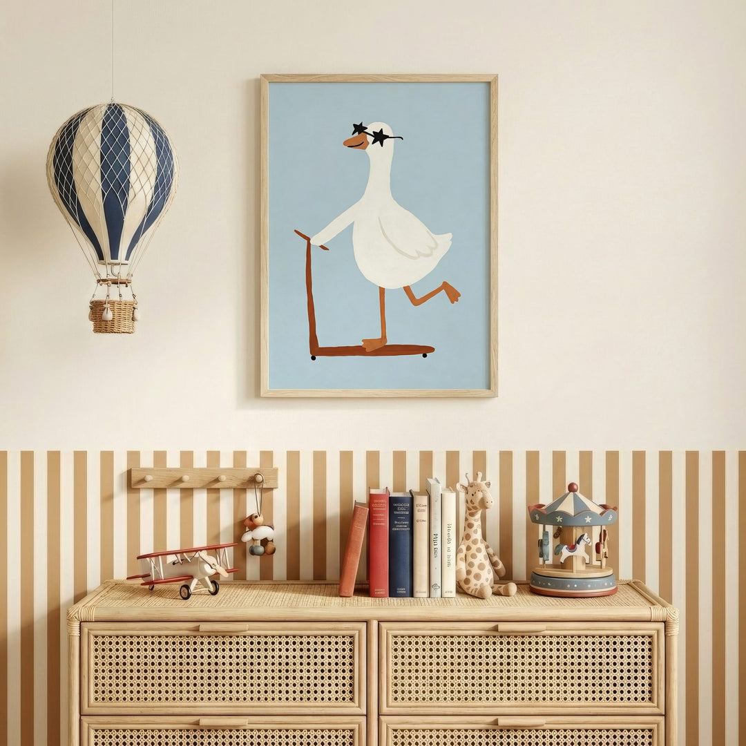 Scooter Goose Print