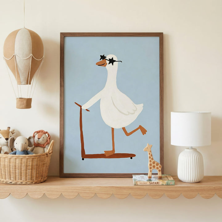 Scooter Goose Print