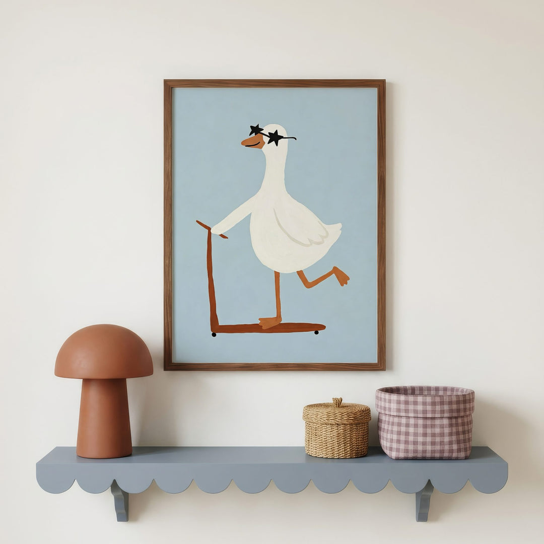 Scooter Goose Print