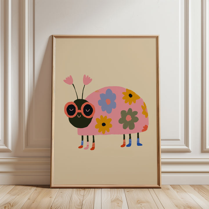 Flower Ladybird Print
