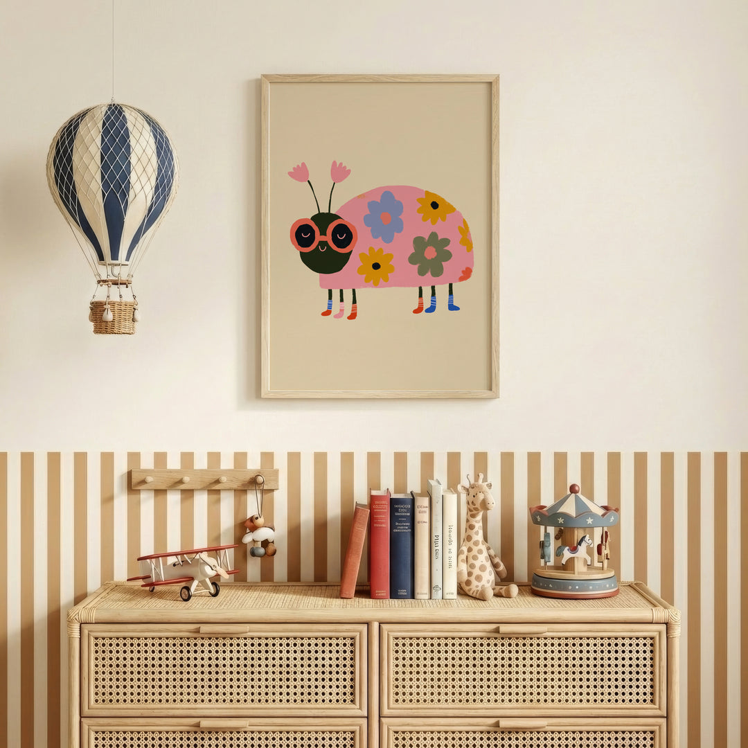 Flower Ladybird Print