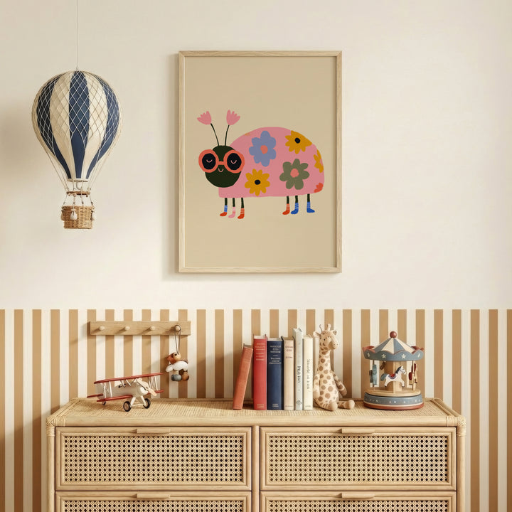 Flower Ladybird Print