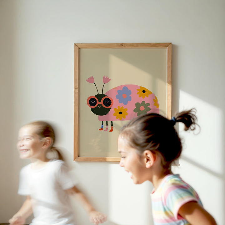 Flower Ladybird Print