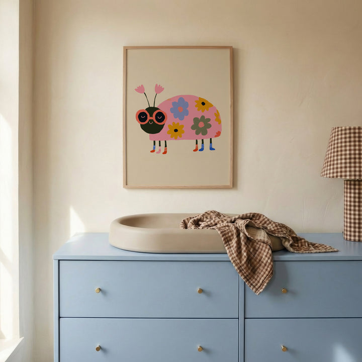 Flower Ladybird Print