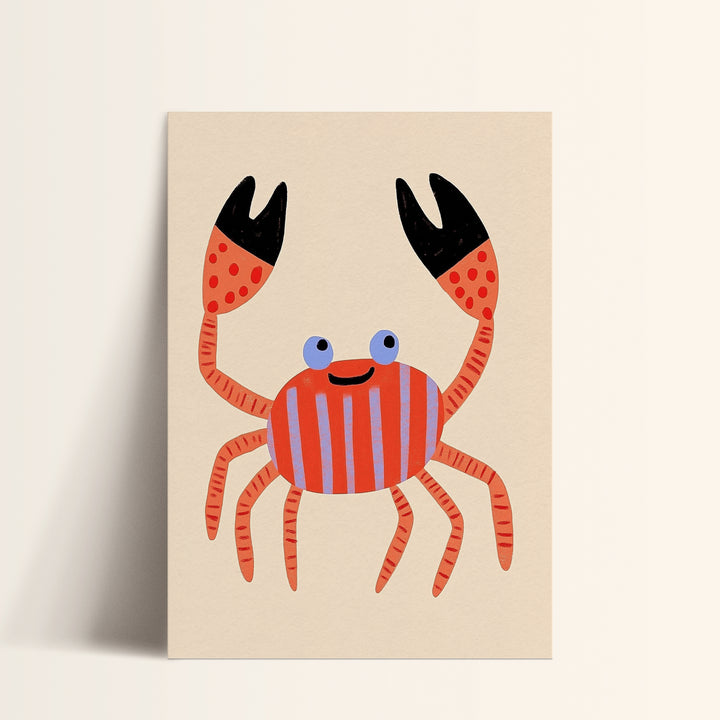 Happy Crab Print