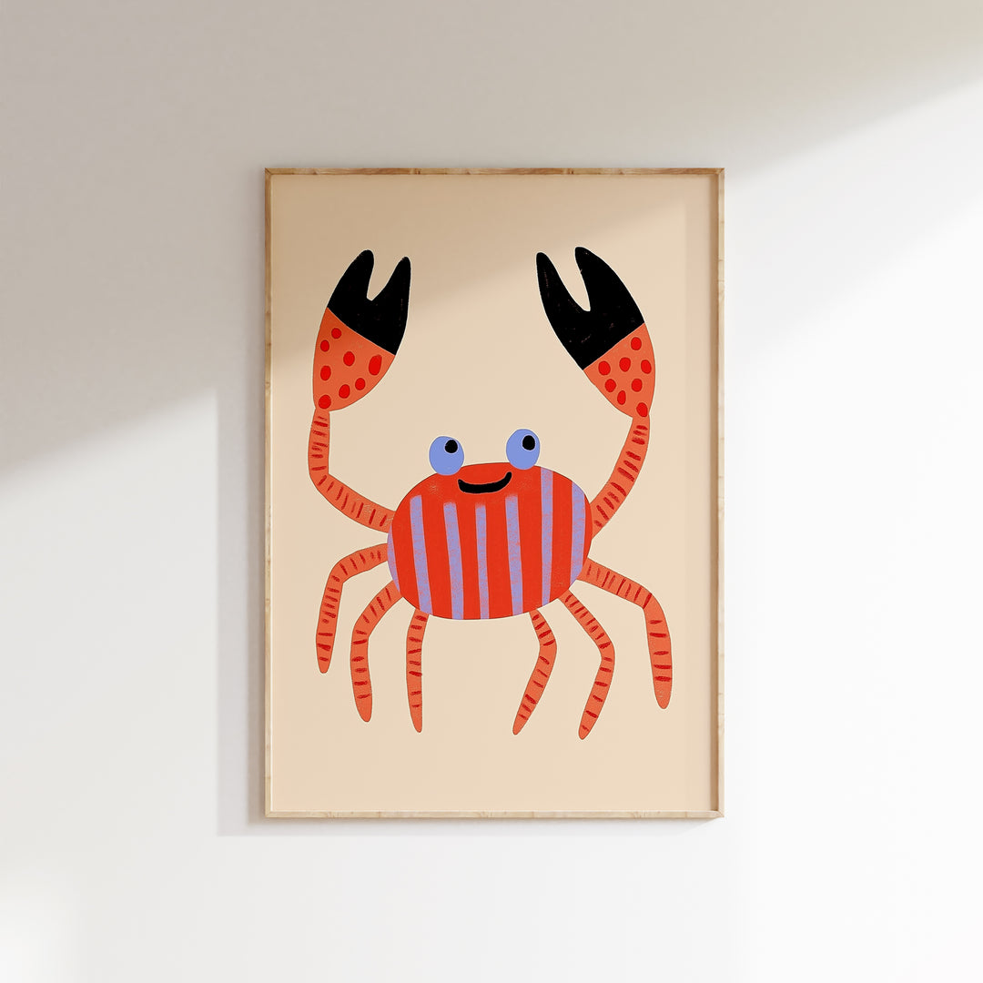 Happy Crab Print
