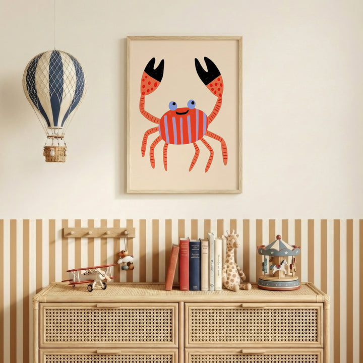 Happy Crab Print