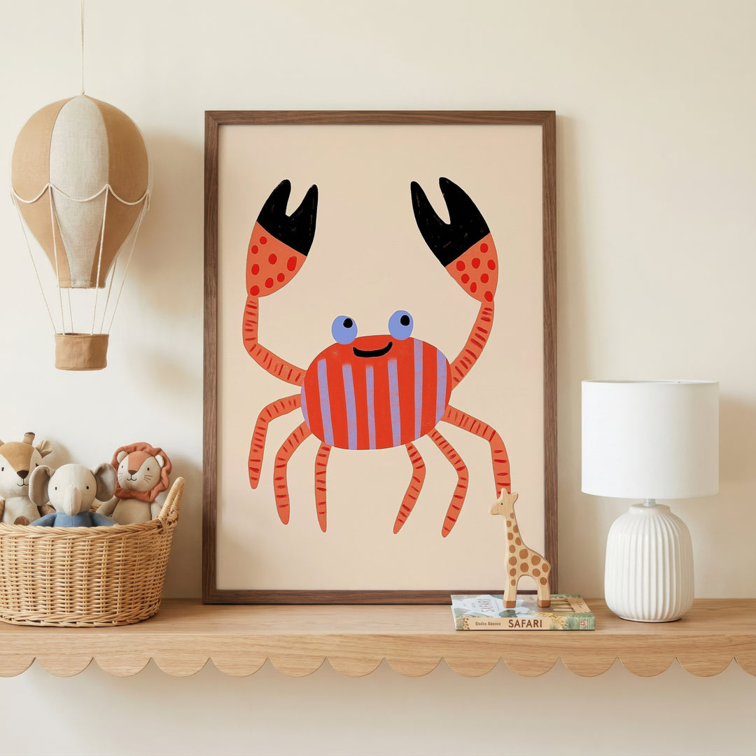 Happy Crab Print
