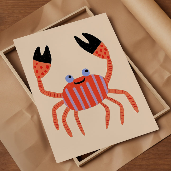 Happy Crab Print