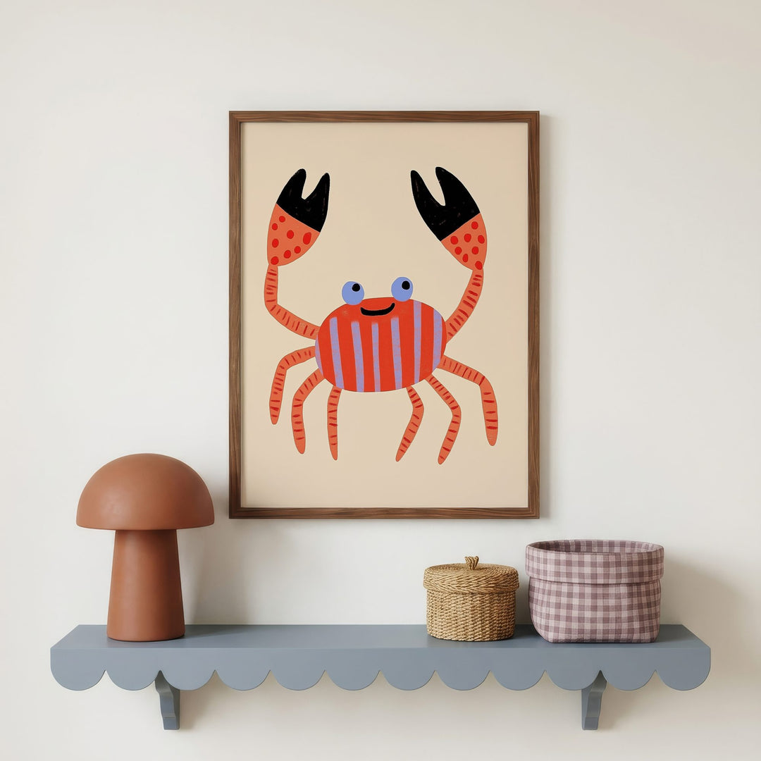 Happy Crab Print