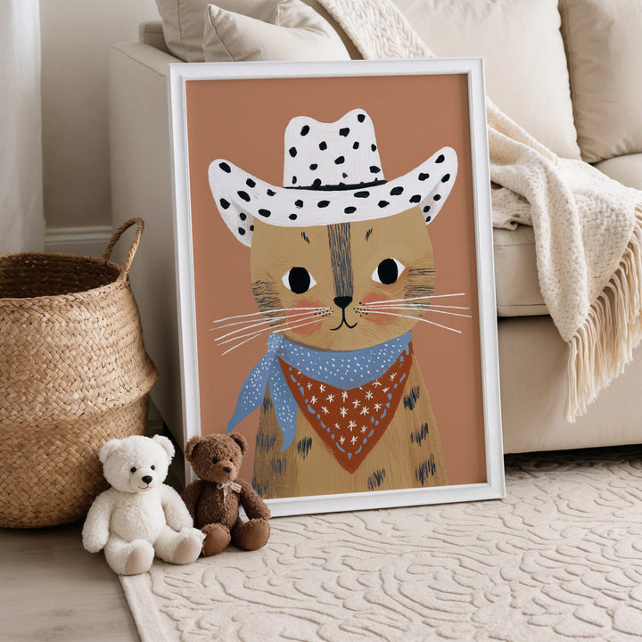 Cowboy Cat Print