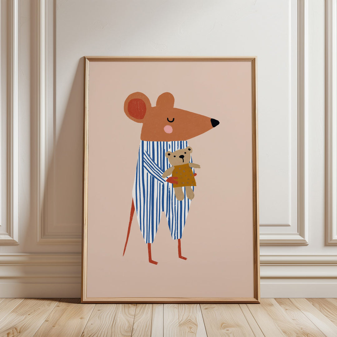 Sleepy Mouse Print