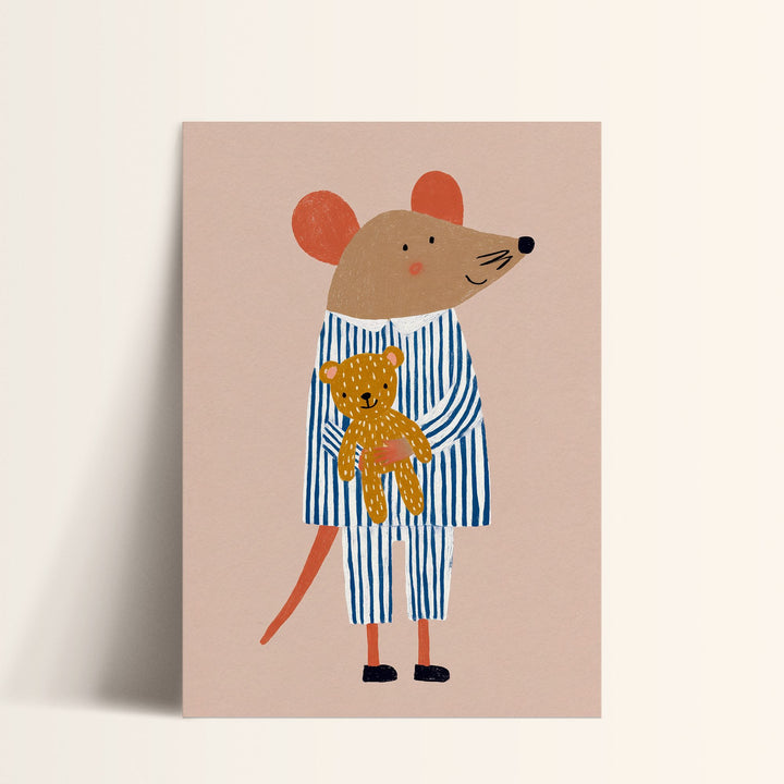 Bedtime Mouse Print