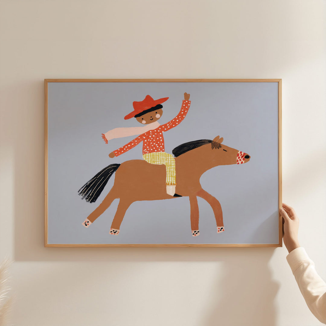 Little Cowboy Print
