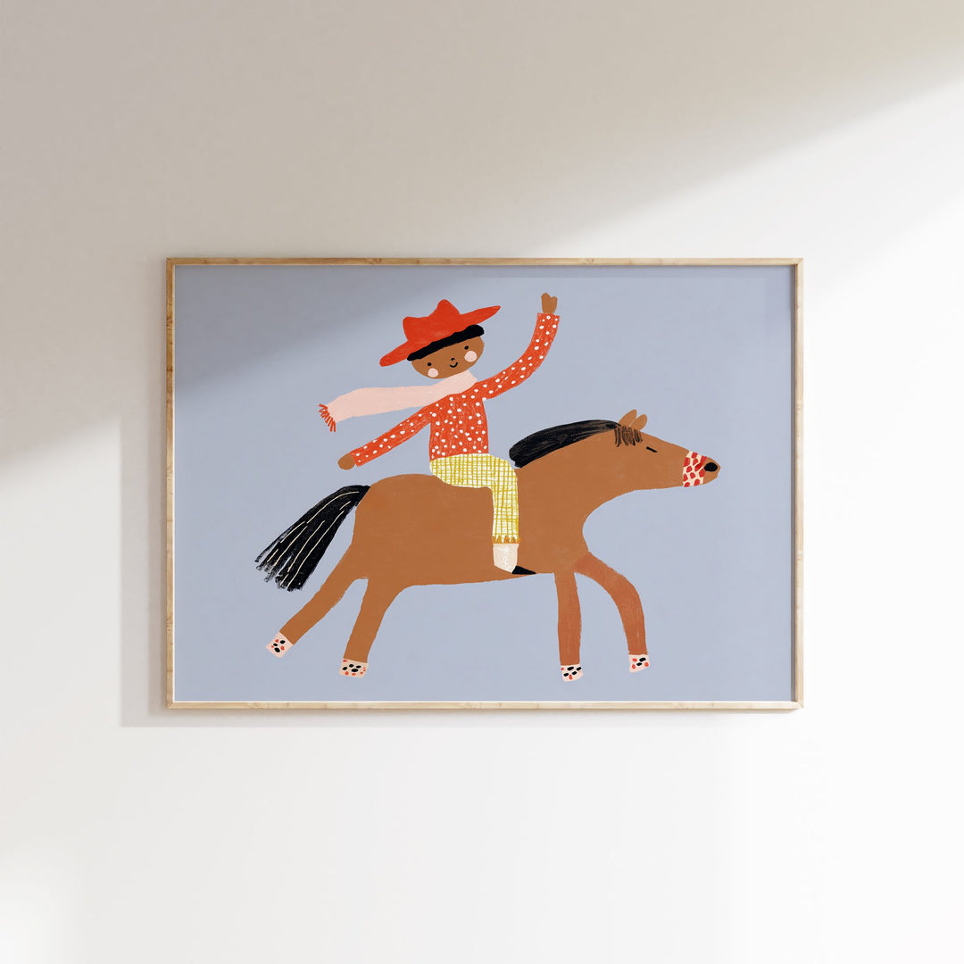 Little Cowboy Print