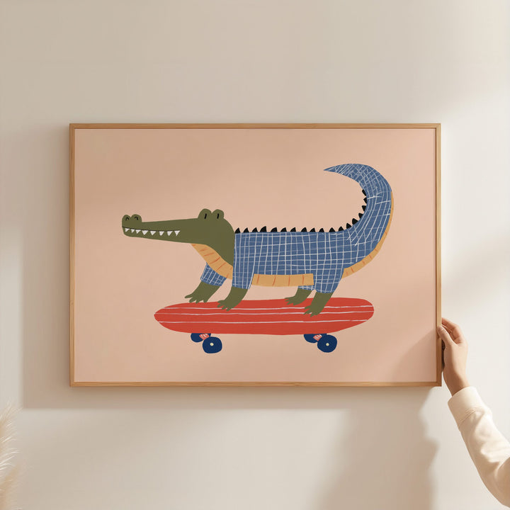 Skater Crocodile Print
