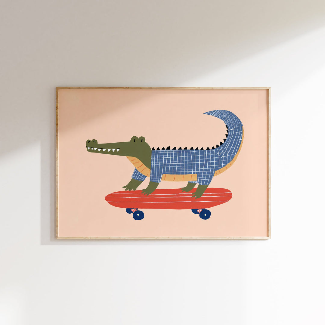 Skater Crocodile Print