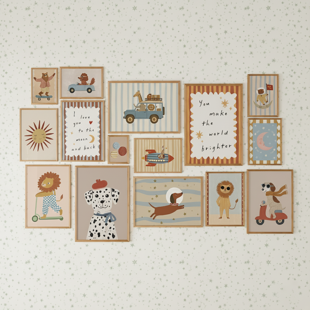 Whimsical Adventure Wall Art Bundle – Nursery & Kids Room Prints
