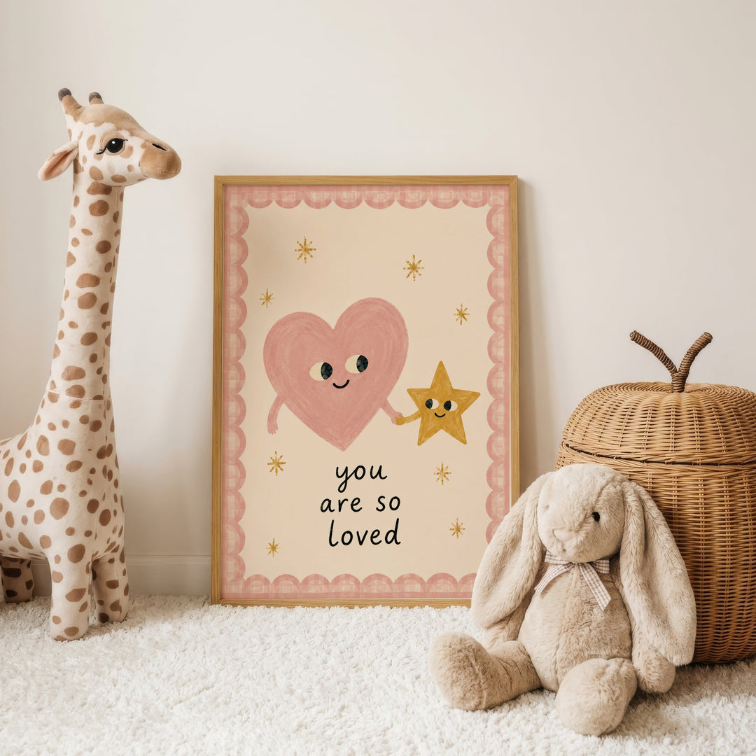 You Are So Loved (Heart & Star) Print