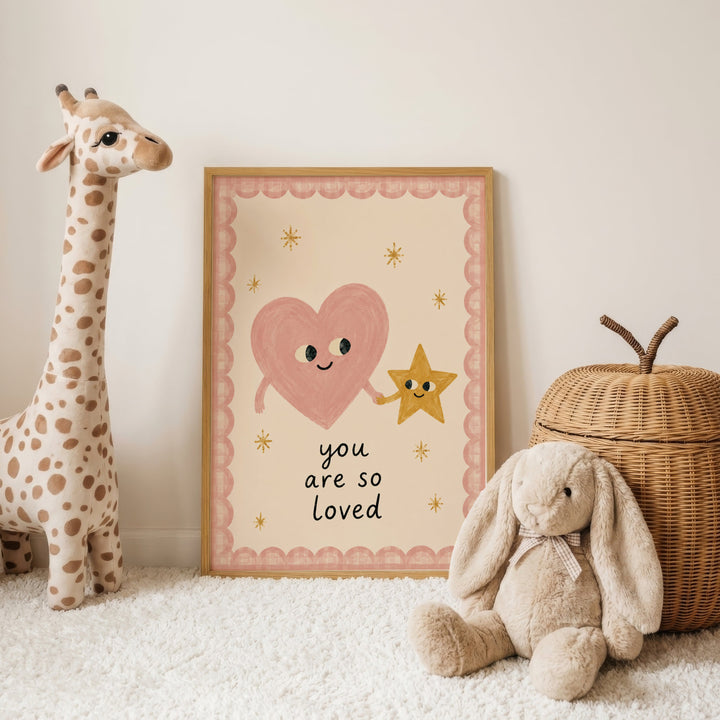 You Are So Loved (Heart & Star) Print
