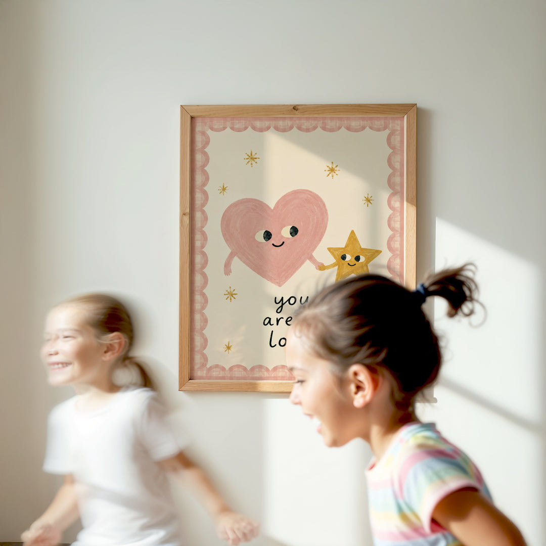 You Are So Loved (Heart & Star) Print