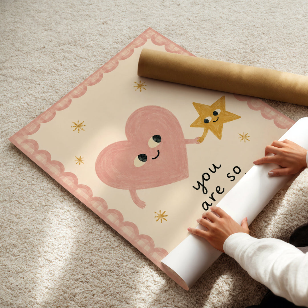 You Are So Loved (Heart & Star) Print