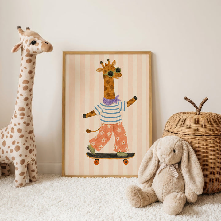 Sorrel the Skater Giraffe Print