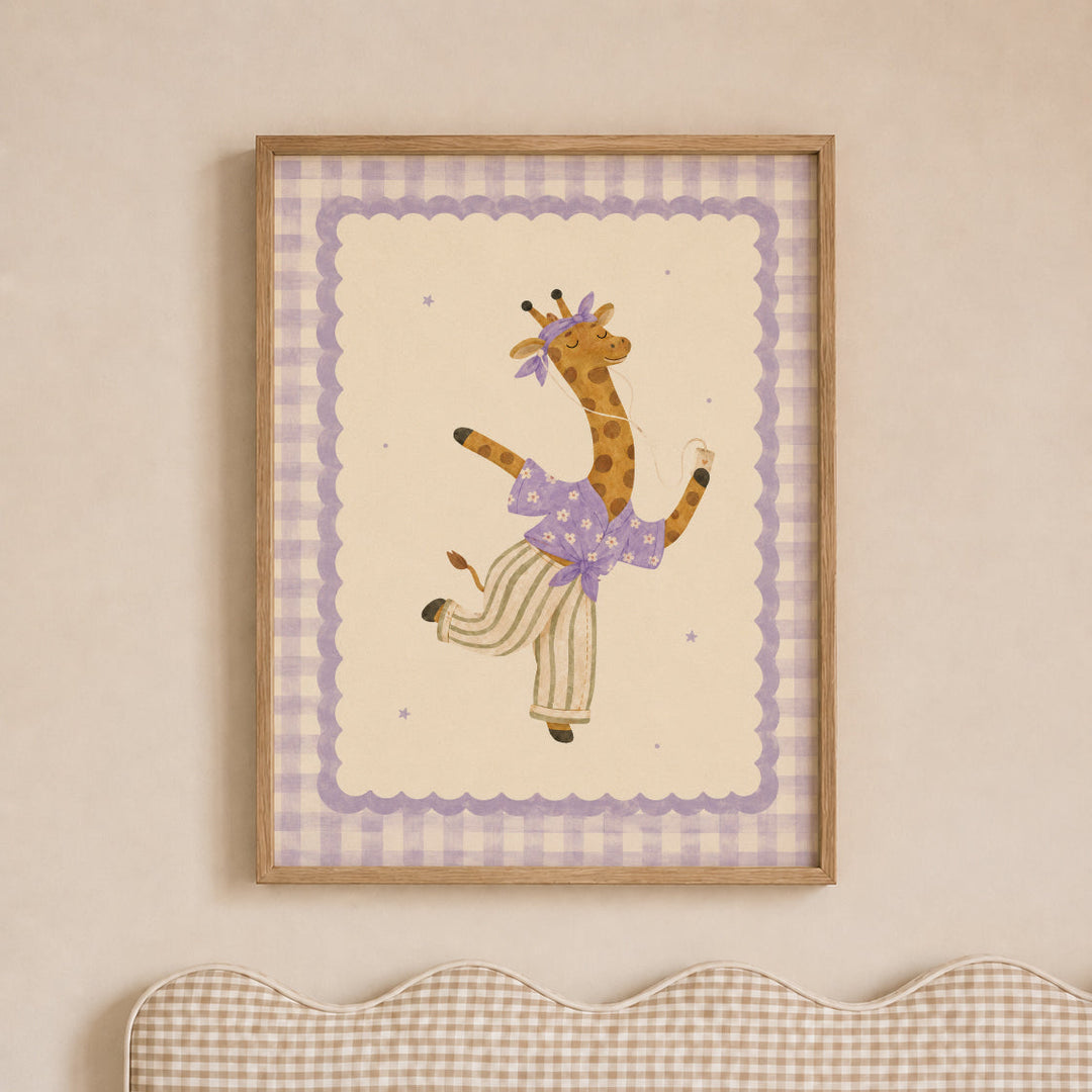 Juniper the Dancing Giraffe Print