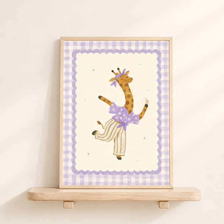 Juniper the Dancing Giraffe Print