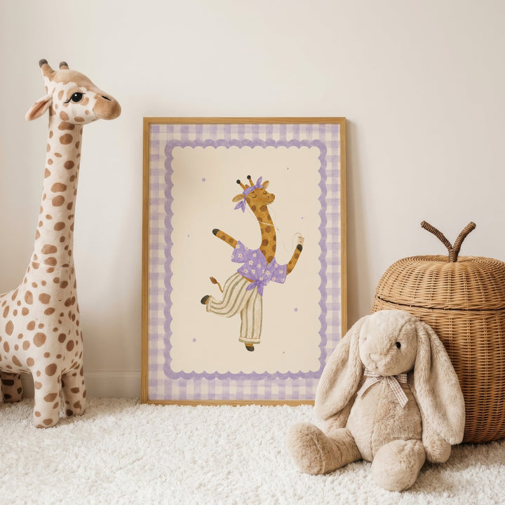 Juniper the Dancing Giraffe Print
