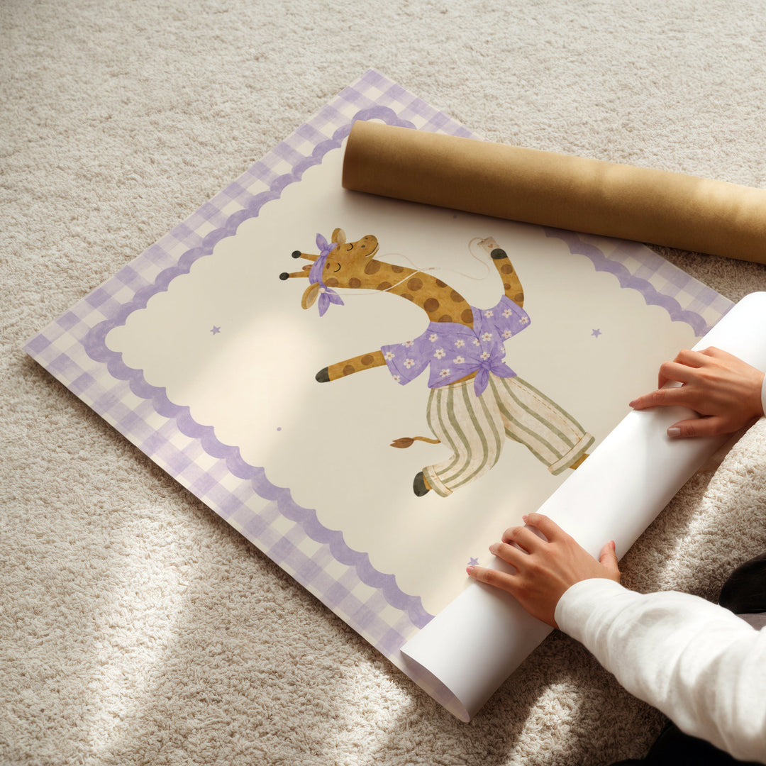 Juniper the Dancing Giraffe Print