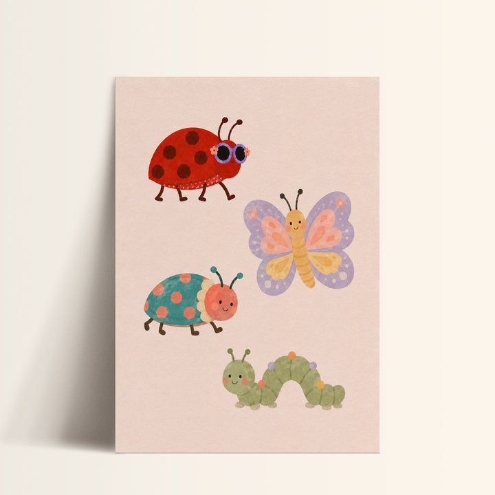 Little Bug Friends Print