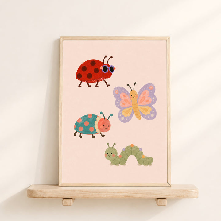 Little Bug Friends Print